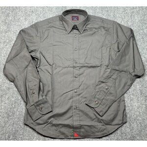 UNTUCKit Sangiovese Shirt Mens S Gray Long Sleeve Button Up 100% Cotton New